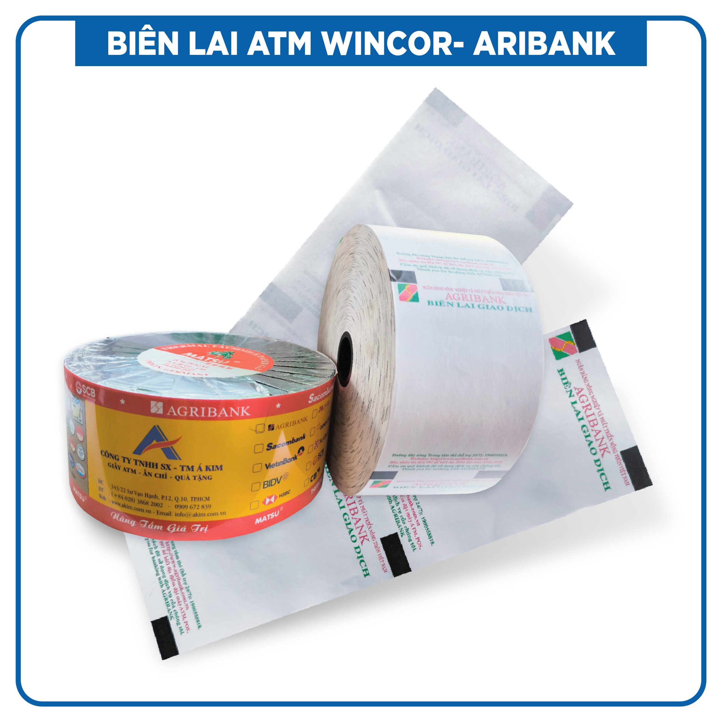 Biên lai ATM WINCOR - Aribank