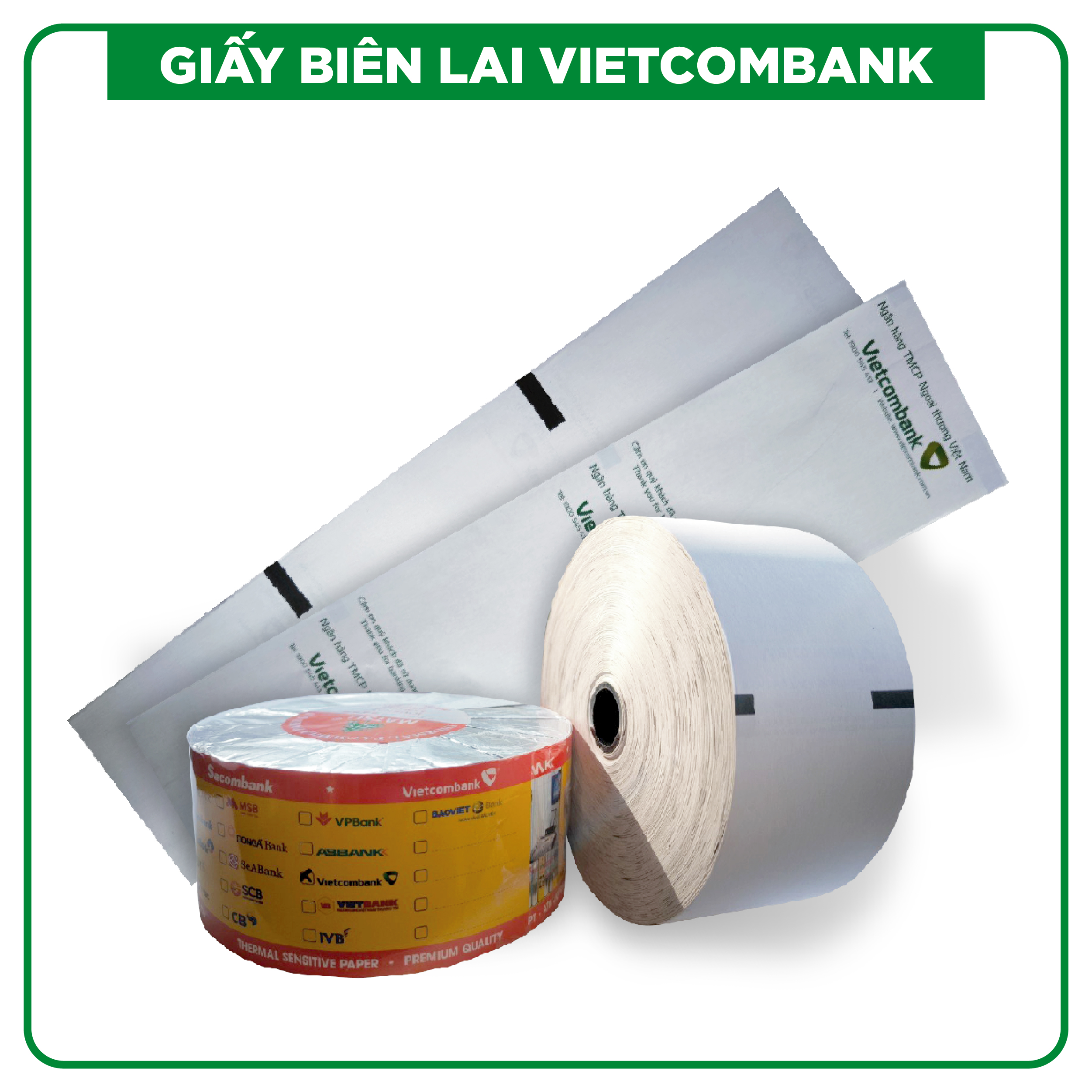 Giấy in biên lai ATM Vietcombank